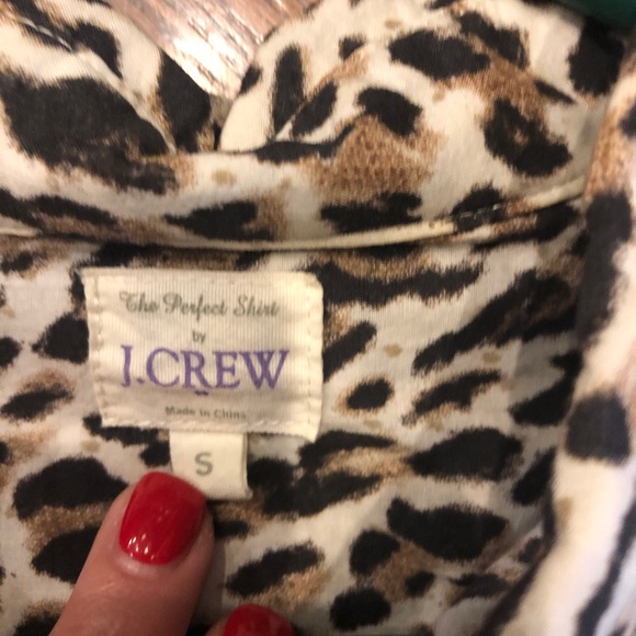 JCrew leopard button down. - Picture 3 of 3